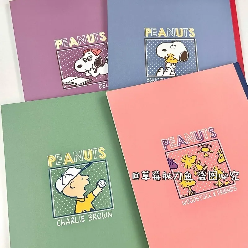 B5 Snoopy Notepad Cute Cartoon 30 Sheets Thickened Horizontal Line Book Student Learning Notebook Cute Cartoon School Supplies