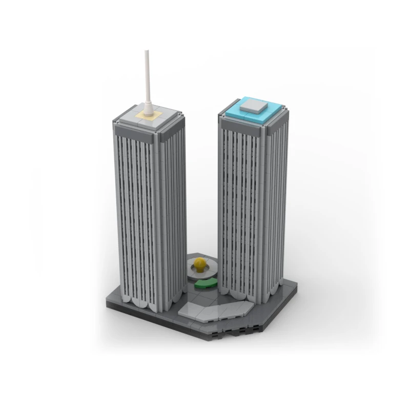 

MOC-144519 Мировая торговля Центр Город Близнецы Строительный блок Креативная архитектура Подарки Рождество Изысканные взрослые 834 шт.