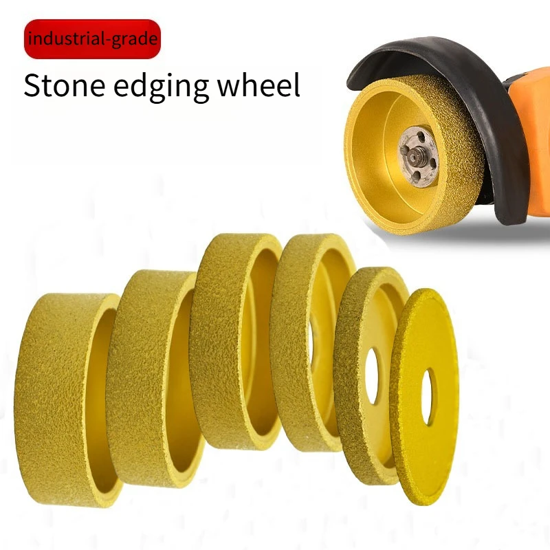 

Diamond Brazed Grinding Wheel for 5mm-30mm Angle Grinder Ceramic Tile Marble Edge Polishing Fast Cutting