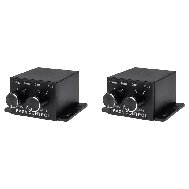 2X Universal Car Audio Amplifier Bass RCA Level Remote Volume Control Knob,It Is Suitable For Most Of The Cars