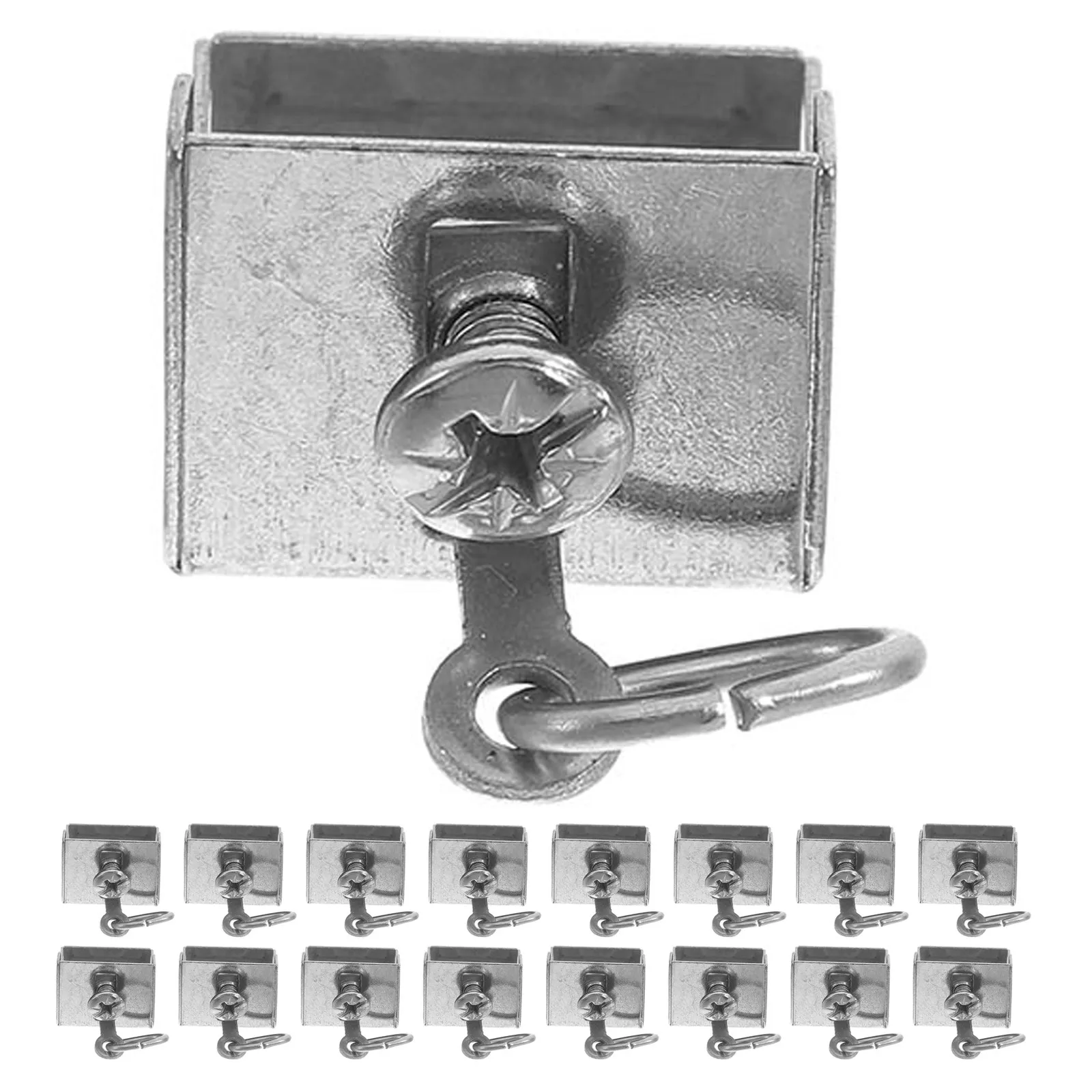 

20Pcs Curtain Track End Stopper Caps Stainless Steel Universal Fit for Ceiling Mount Curtain End Caps Smooth Slide Function
