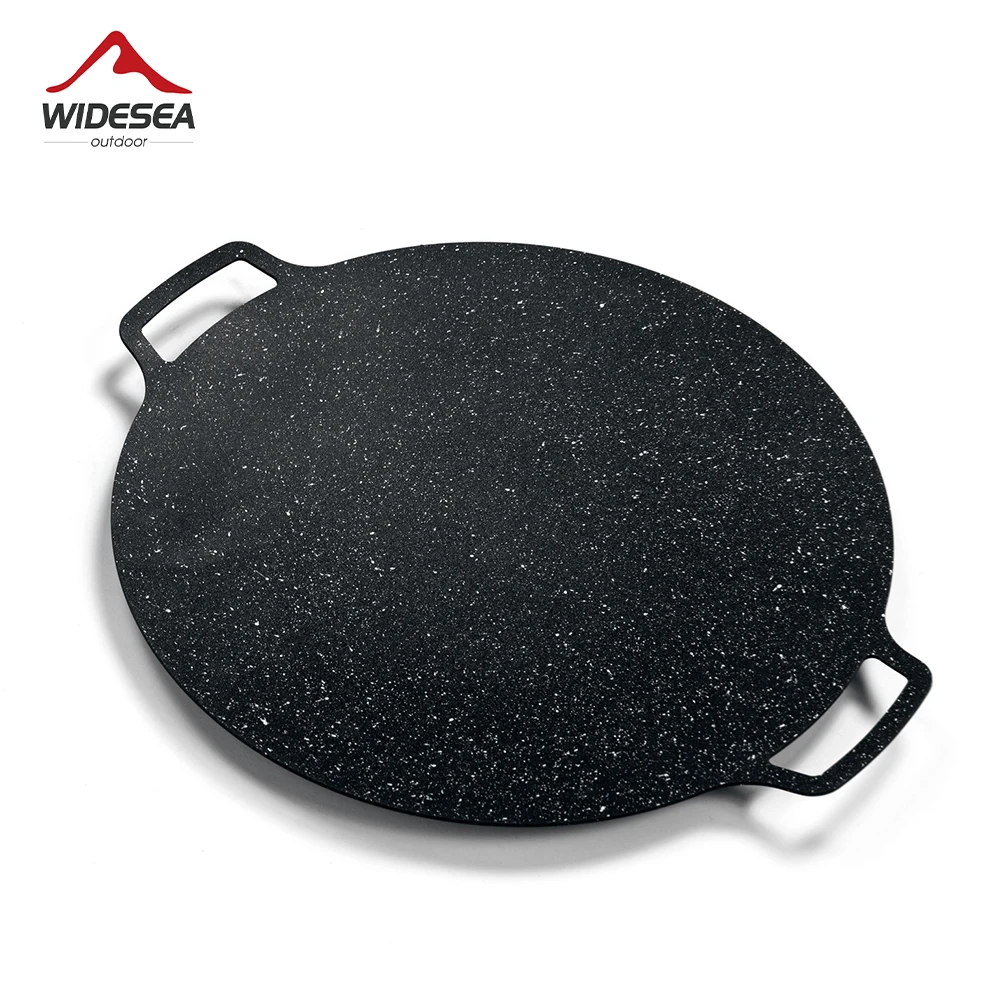 Widesea Camping Nonstick Frying Pan Pot Bowl Ultra-light Plate Tableware Cooking Utensils Bbq Picnic Cookware  Equipment