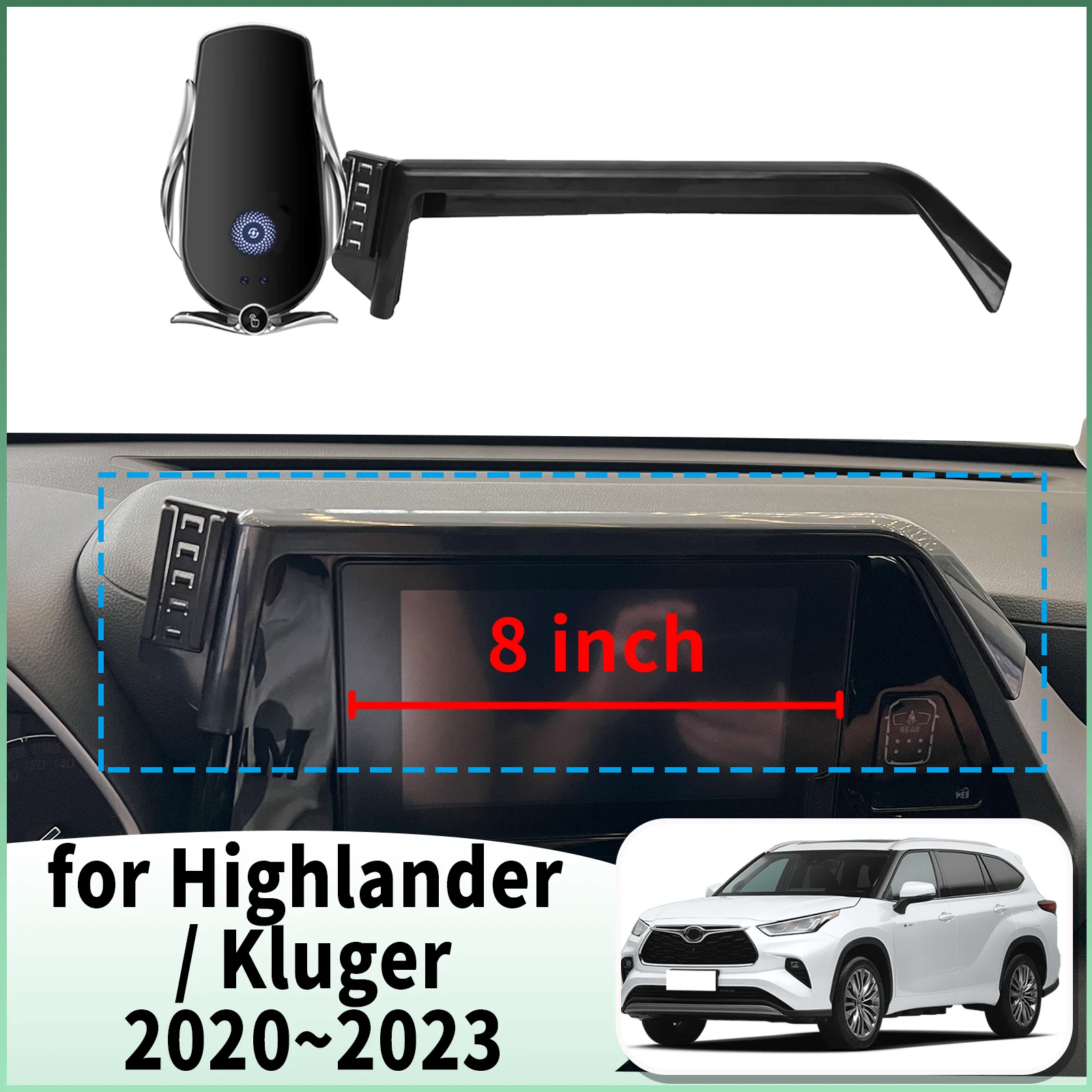 

fit for Toyota Highlander Kluger 2020-2023 XU70 Specific Dashboard Navigation Phone Holder Mount Design Car​​ accessoires