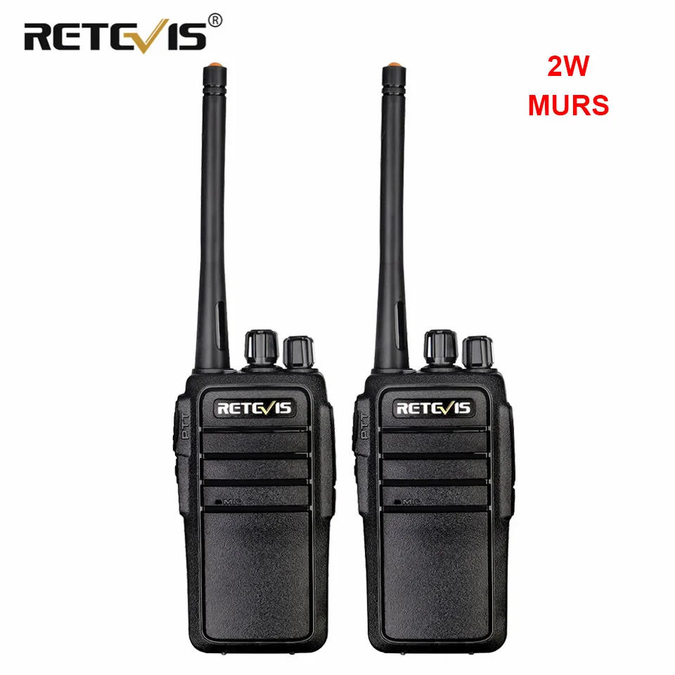 

Retevis RT21V VHF Walkie Talkie 2W Long Range License-free VHF Radio MURS 5 CH USB Charger Two Way Radio For Outdoors Alarm VOX