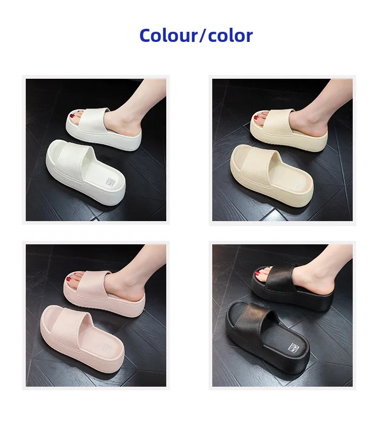 Damen-Pantoffeln 2026 Sommer Neue Dickbesohlte Sandalen Damen Quadratische Zehenpartie Luxus-Designer-Pantoffeln Damen-Slides – Detail 3