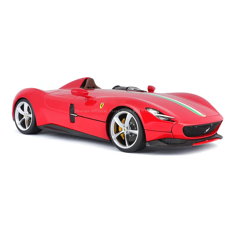 Bburago-Coche de juguete modelo coleccionable, vehículo estático fundido a presión, edición dura, FERRARI MONZA SP1, 1:18, novedad de 2020