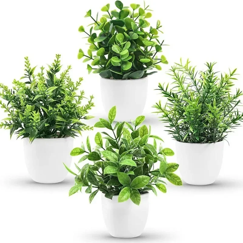 Wholesale Artificial Plant Potted Plants Fake Green Plants Indoor and Outdoor Decorations Plastic Bonsai Home Decorations