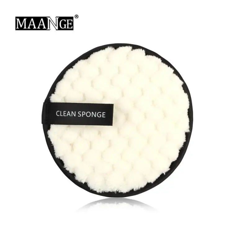 Vezel Make-Up Remover Pad Herbruikbare Gezicht Schoon Spons Doek Handdoek Cosmetische Bladerdeeg Make-Up Accessoires