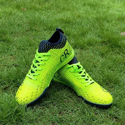 Hete Verkoop Groene Tf/Fg Voetbal Sneakers Man Lichtgewicht Turf Heren Voetbalschoenen Society Dragen Weerstand Voetbal Sneakers Voor Heren