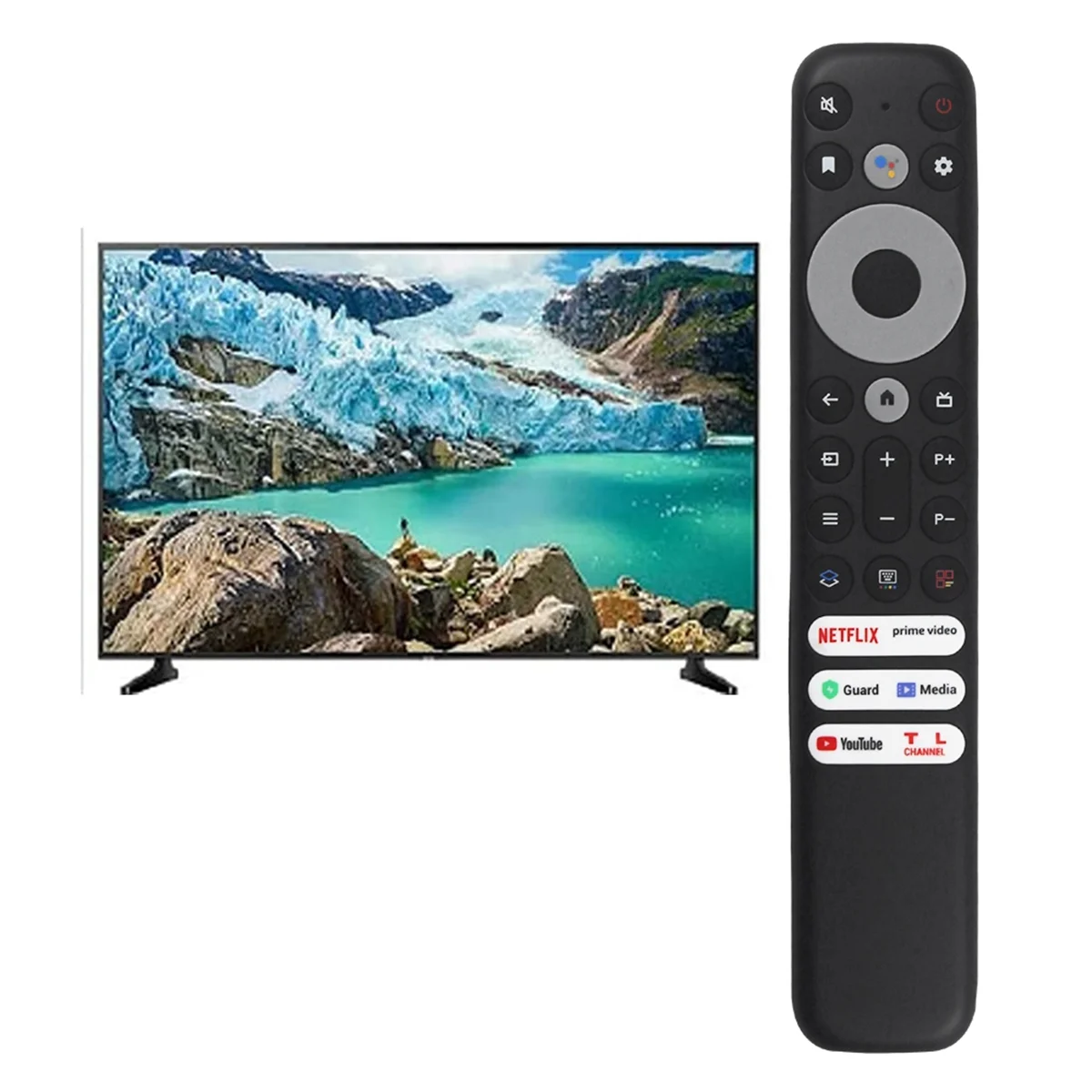 RC902V FMR4 Replace Remote Control for TCL Mini-LED QLED 4K UHD Smart Android TV No Voice Function