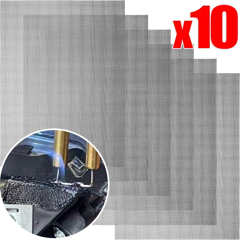 1-10Pcs Stainless Steel Car Bumper Repair Mesh Net 20x15cm Universal Anti Debris Auto Body Hood Vent Plastic Welding Protection