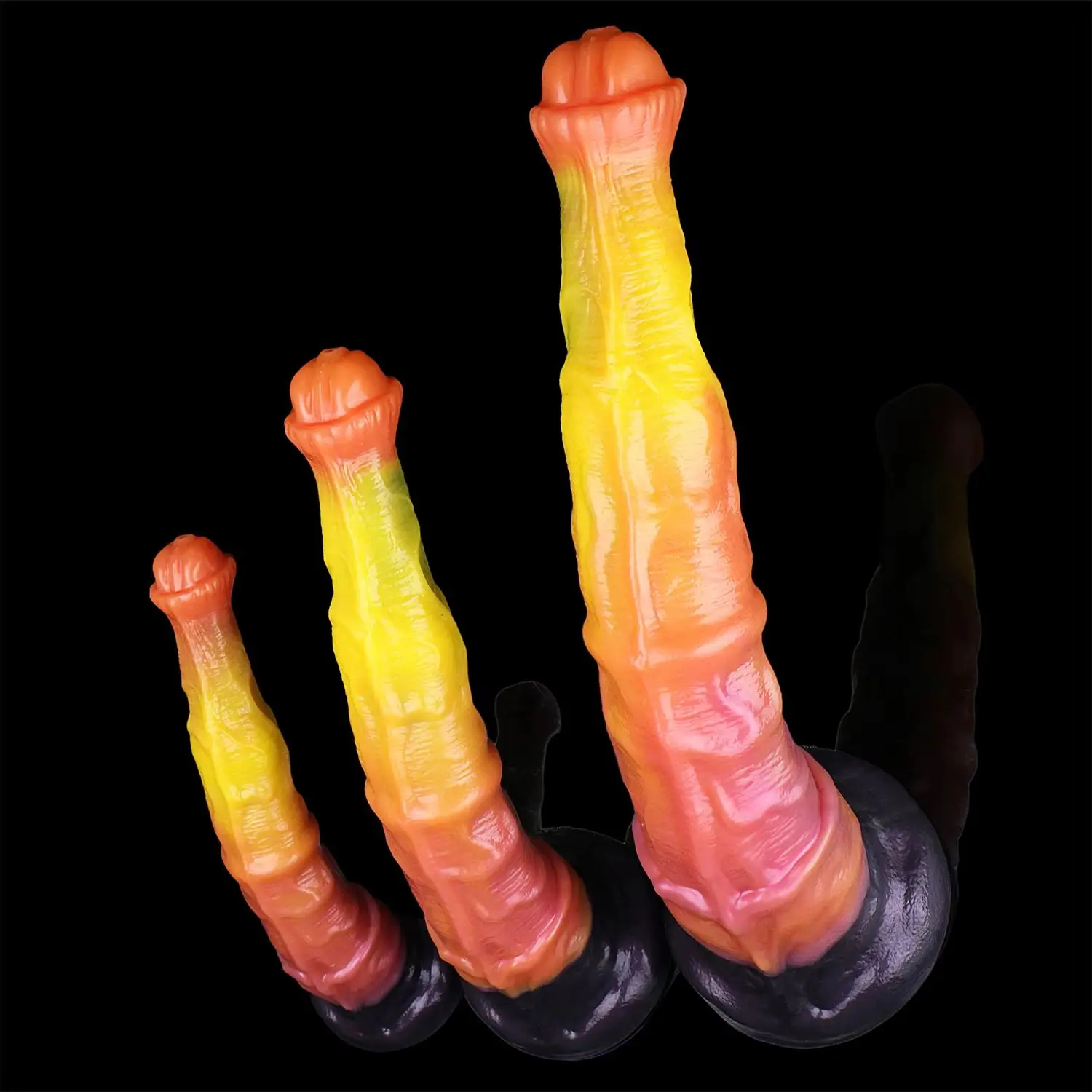 ELKKOST Fantasy Knot Dildo With Sucker Dual-layer Silicone Anal Plug Female Vagina Anal G-spot Stimulate Sexy Toys For Women Men