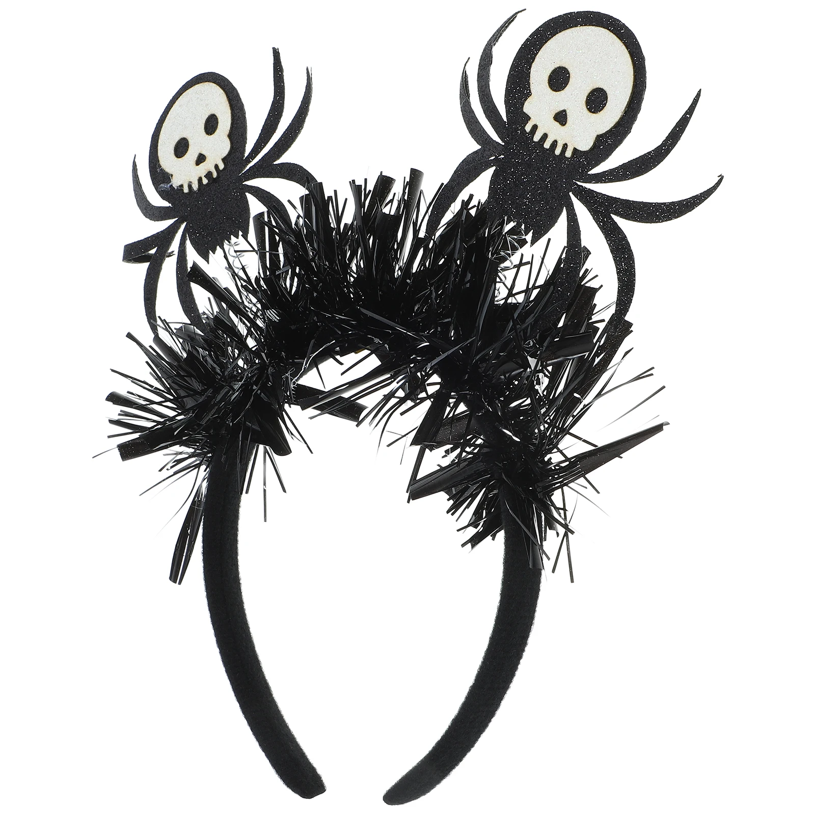 

Spider Skull Headband White Evil Decor Scary Halloween Party Hair Accessories Costume Prop Adult Fun Headdress Festive Gadgets