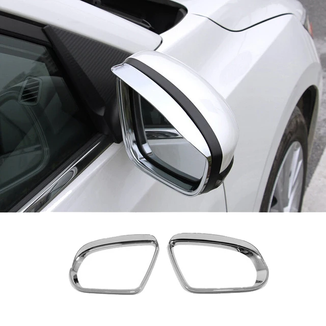 Chrome Car Side Rearview Mirror Rain Eyebrow Trim for B C E S GLC Class W205