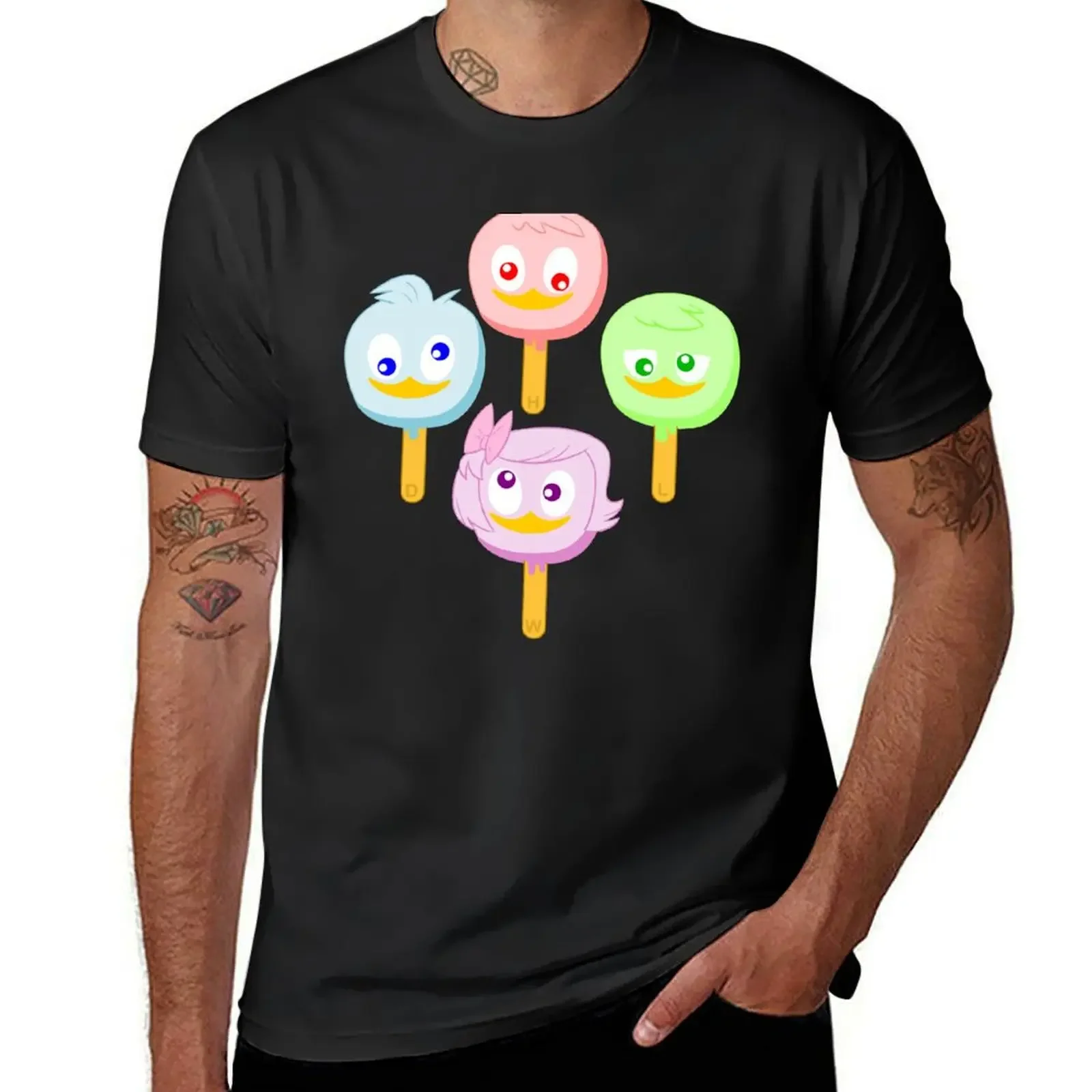 Duck Tales ice cream T-Shirt oversizeds T-shirts man custom t shirt black t-shirts for men