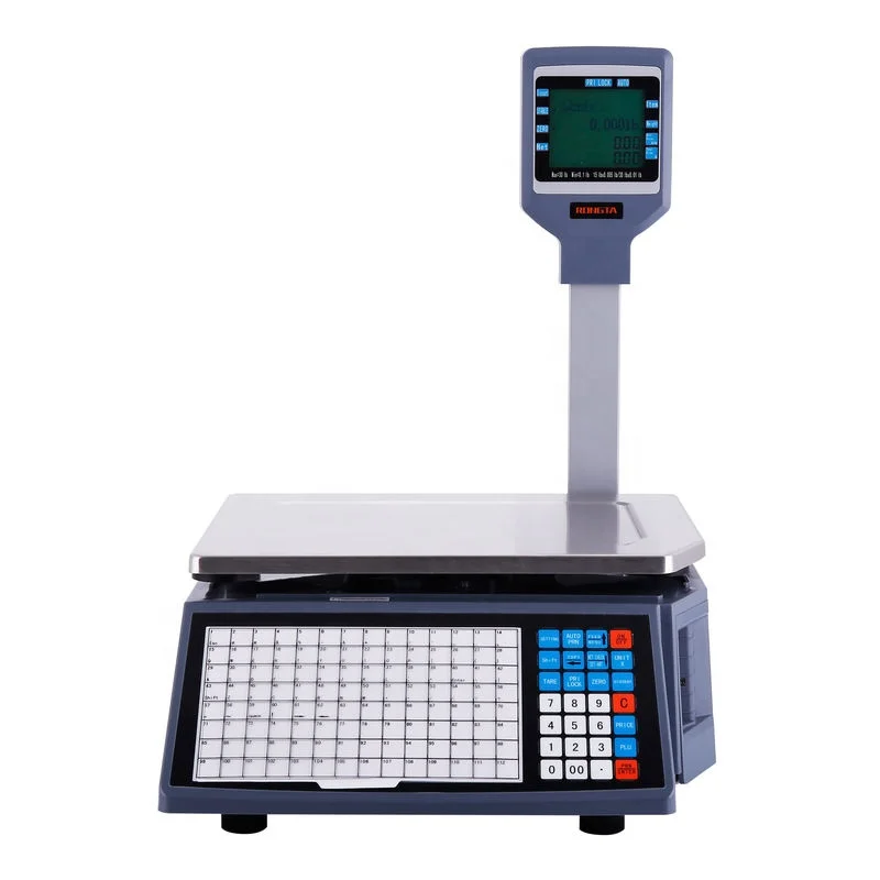 RLS1000A Cash Register 30kg Weighing Scale, Fashion Appearance POS Machine with Label Printer