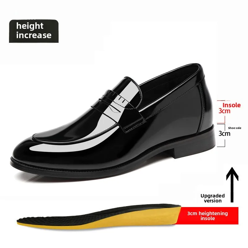 حذاء بدون كعب للرجال من جلد البقر حذاء رسمي من الجلد للرجال #6