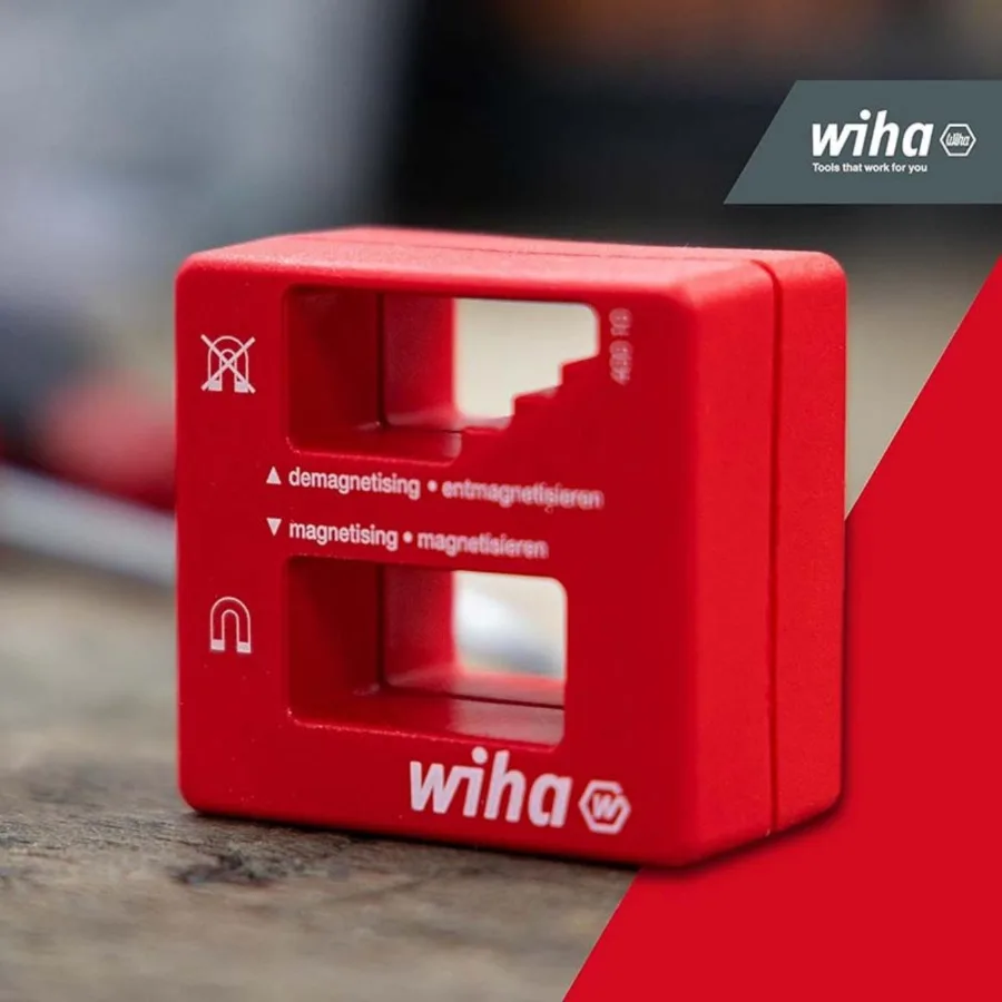Wiha 01508 Screwdriver, Electric Bit, Powerful Magnetization/Depolarization Charger