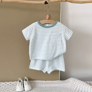 Blue Stripe Baby Set 1