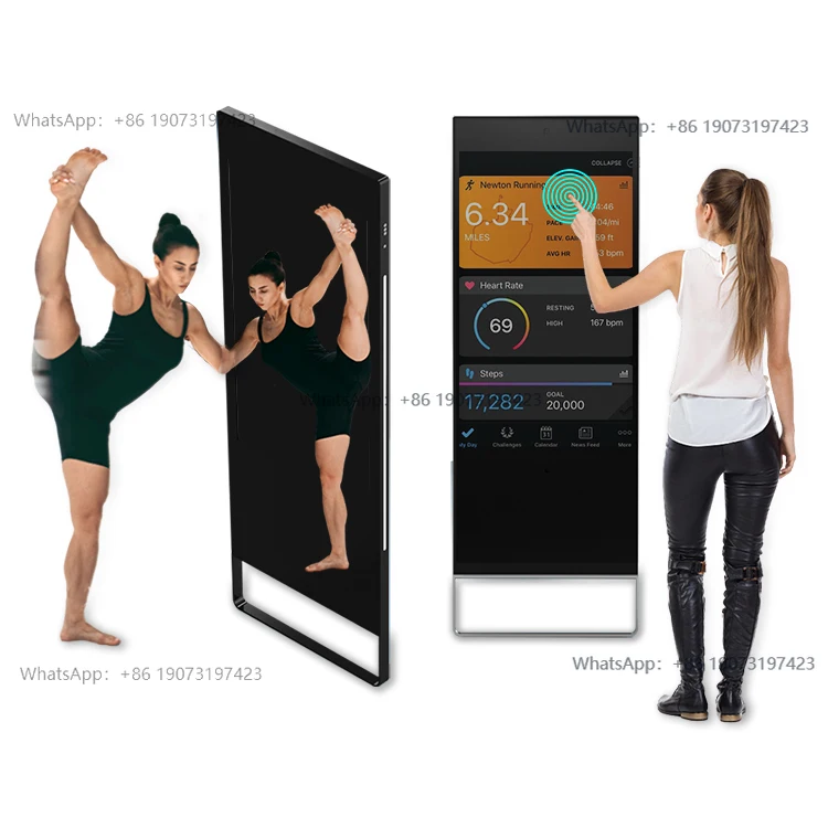 43 Inch Smart Touch Panel Digital Interactive Touch Screen Smart Exercise Mirror Touch Kiosk
