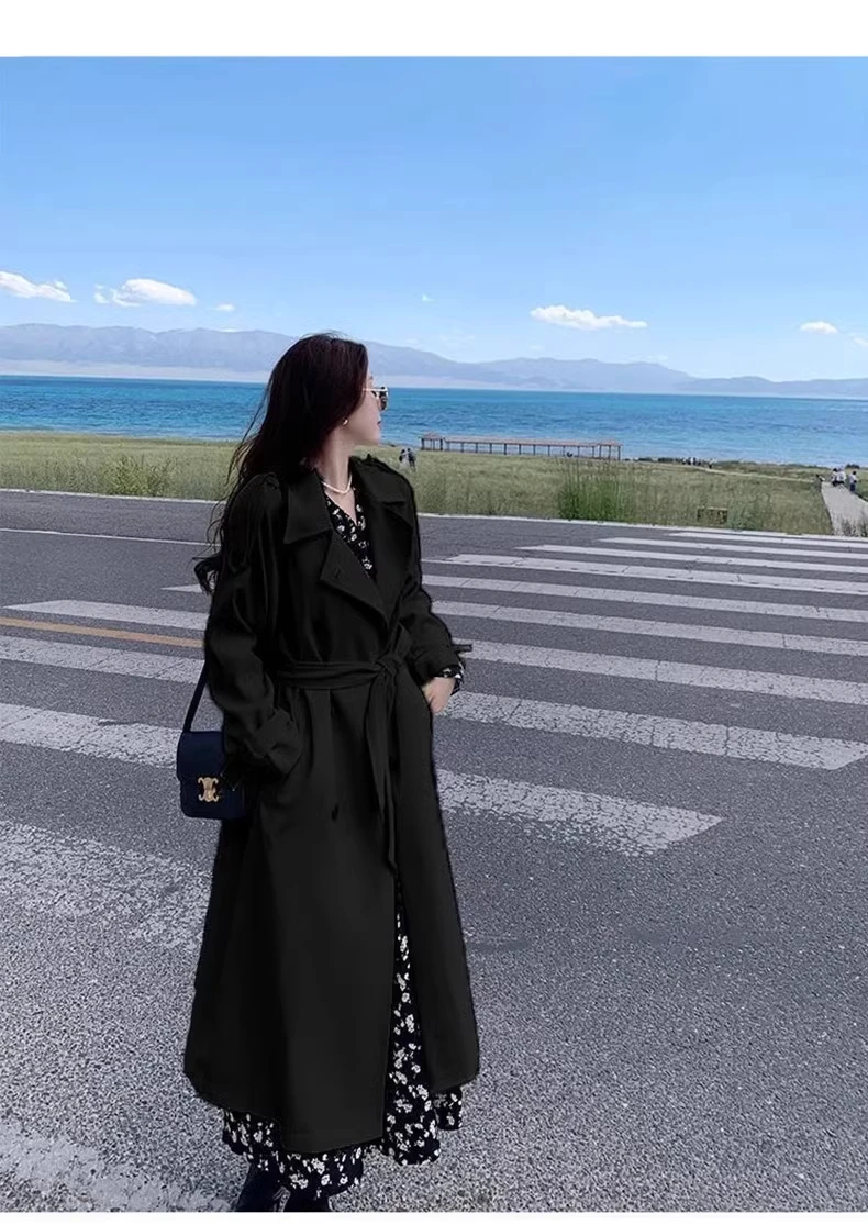 

Cropped Trench Coat Clothes Woman Champagne Epaulets Patterned Strapping Friendly Cloth Gray Yellow Black Spring Autumn Winter