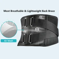 Lower Back Brace - Adjustable Lumbar Support Belt for Herniated Disc, Sciatica Pain Relief, Posture Corrector for Work & Daily