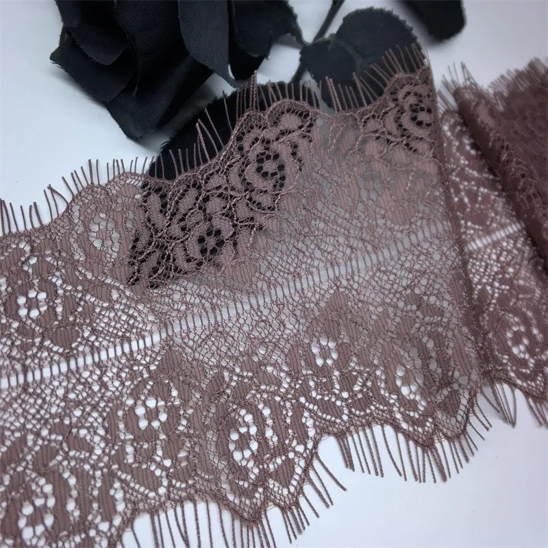 Eyelash Lace Trim Chantilly Ribbon Lace Edge Lace Appliques For Garment Sewing Crafts Clothing Lingerie Needle Work