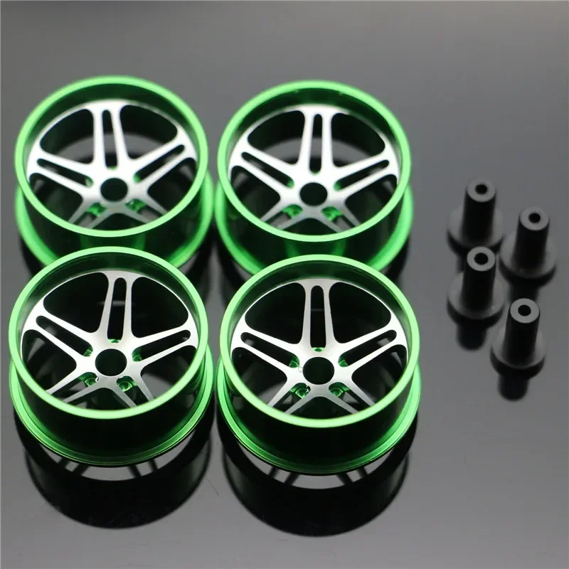 Middle Diameter Lightweight Wheels Self-made Parts For Tamiya MINI 4WD Colored Wheel w/Aluminum Disc L005