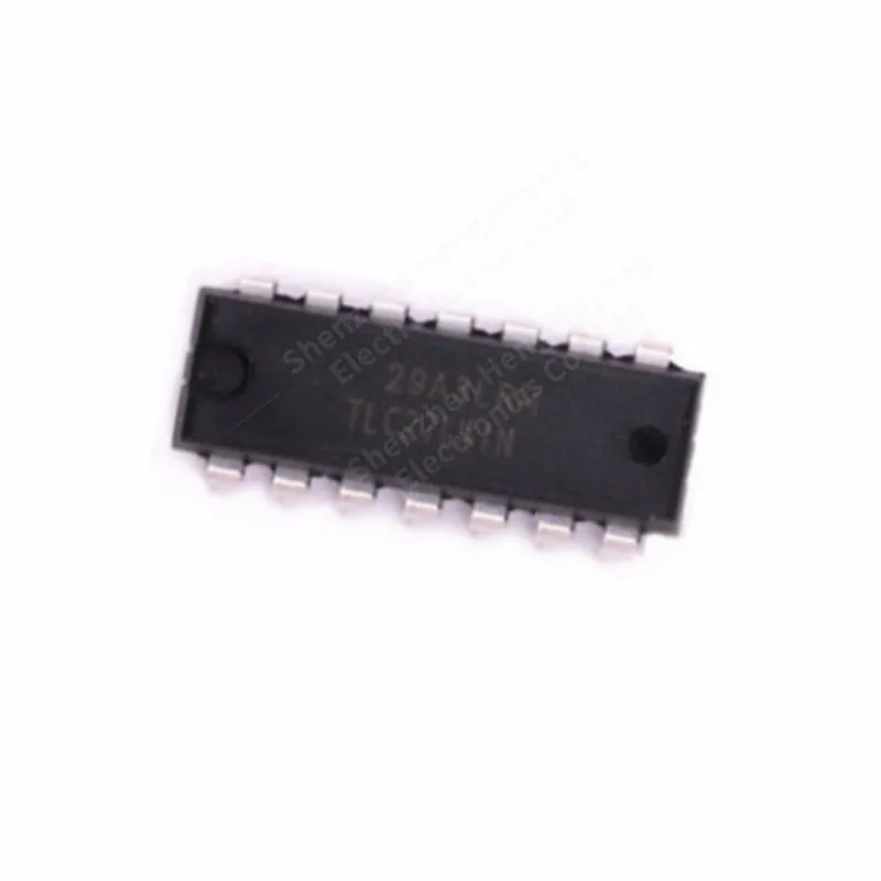 10PCS TLC27L4IN four-channel precision single-power micropower operational amplifier package PDIP-14