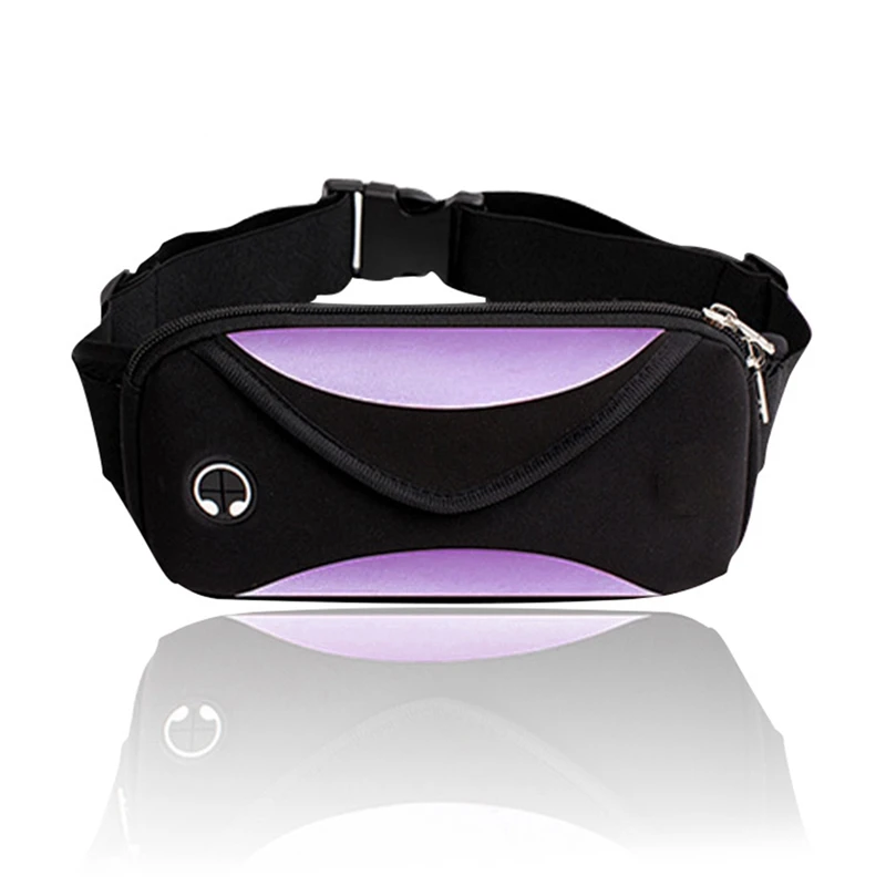 Fashion Waist Bag with 2 Zipped Pockets for Walking Running Cycling Waterproof Fanny Pack Phone Holder Storage Pouch Belts Bags