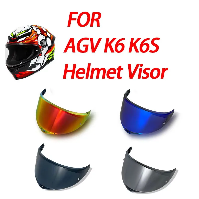 

Black Silver Visor For AGV K6 Motorcycle Helmet Visor Helmet Face Shield Replacement Helmet Face Shield Windshield