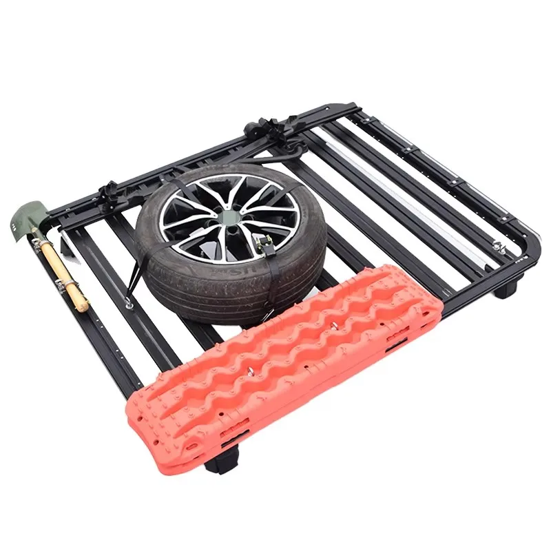 

Cross Bar Frame Guality Aluminum 4x4 Luggage Bar Car Roof Rack Roof Luggage Basket for \Wrangler JK 2011-2017
