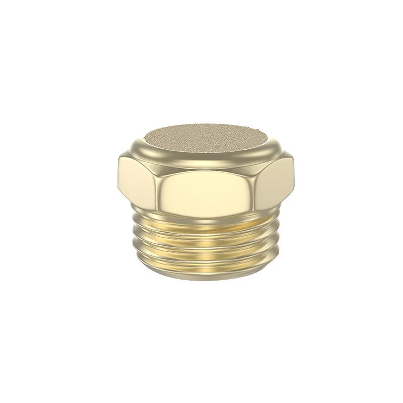 Pneumatic Copper Muffler BSL-01/02/03/04/06, Flat Head Throttle Long Type for Air Compressor