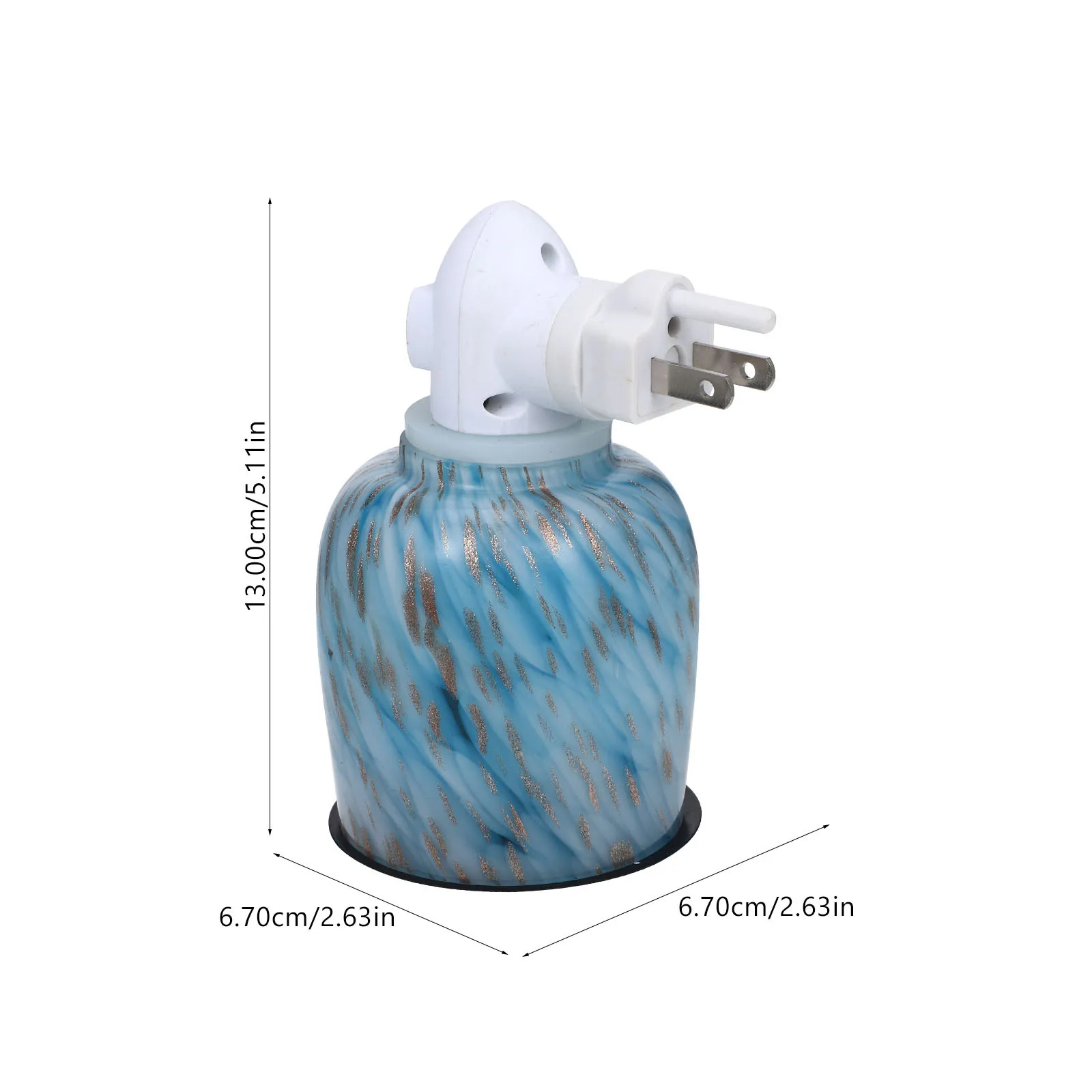 Lampada per fusione della cera Uso cucina Ventilatore di scarico Ventilatore per aromaterapia per la ventilazione della toilette