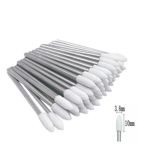 Imagen 2 del producto 50 unids/pack de brocas para uñas de corindón, cortadores rotativos de rebabas de piedra de cerámica de 3/32 ""para herramienta de accesorios para uñas de manicura