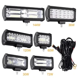 รถทำงานไฟ LED Offroad 4X4สปอตไลท์หมอกหลอดไฟไดโอดไฟหน้า SUV ATV รถแทรกเตอร์เรือรถบรรทุก Excavator Light 12V 24V