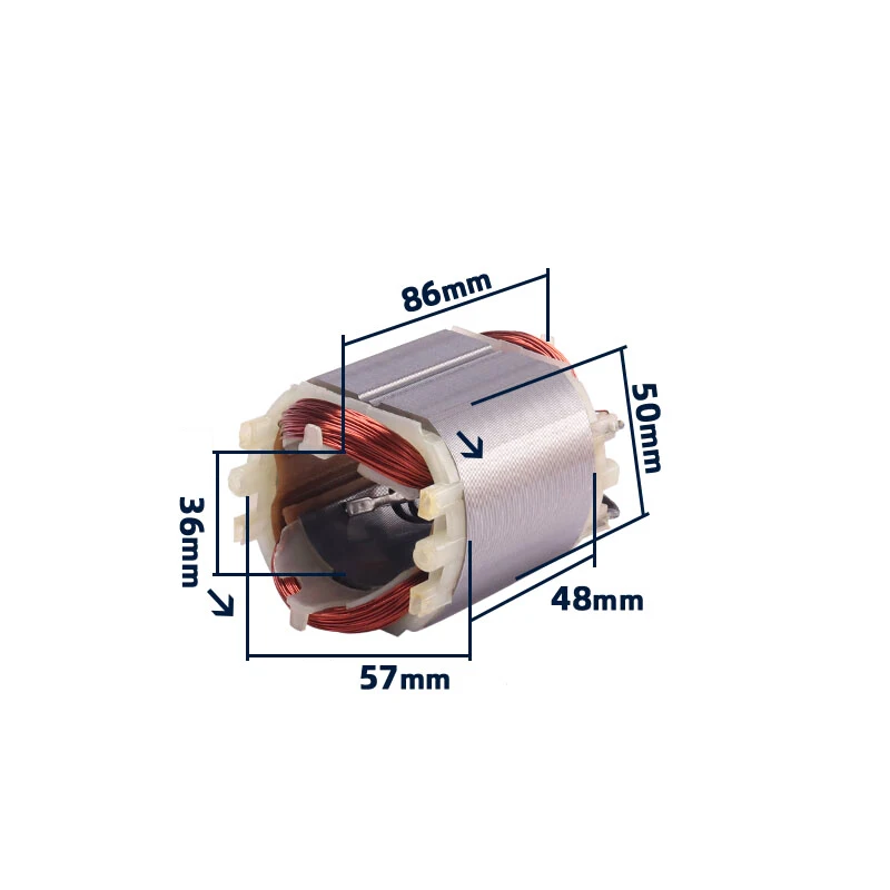 AC220-240V Rotor Armature for Dewalt DW803 DW810 DW811 DW6288 Angle Grinder Anchor Stator Coil Replacement Parts