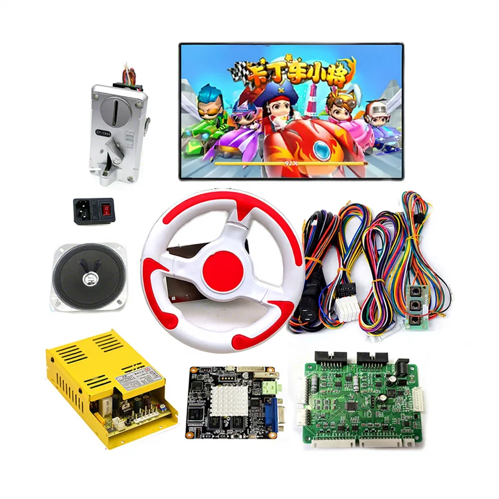 Motor Bicycle Steering Wheel Handlebar Simulator Car Racing Karting Game Board DIY Kit For Coin-Operated Arcade Game Machine