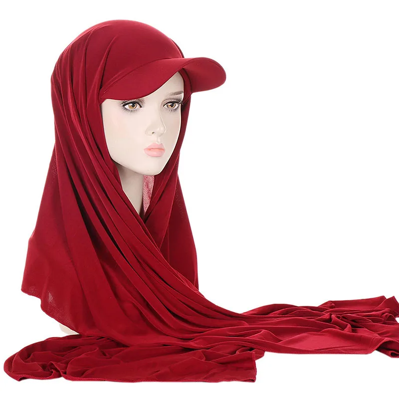 Four Seasons suitable for women\'s brim type scarf hat hat with a turban Muslim scarf hat