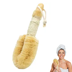Cepillo de limpieza corporal cepillo de baño de fibra vegetal suave y respetuoso con la piel ducha piel seca suavizante corporal cepillo de Sisal de Spa con