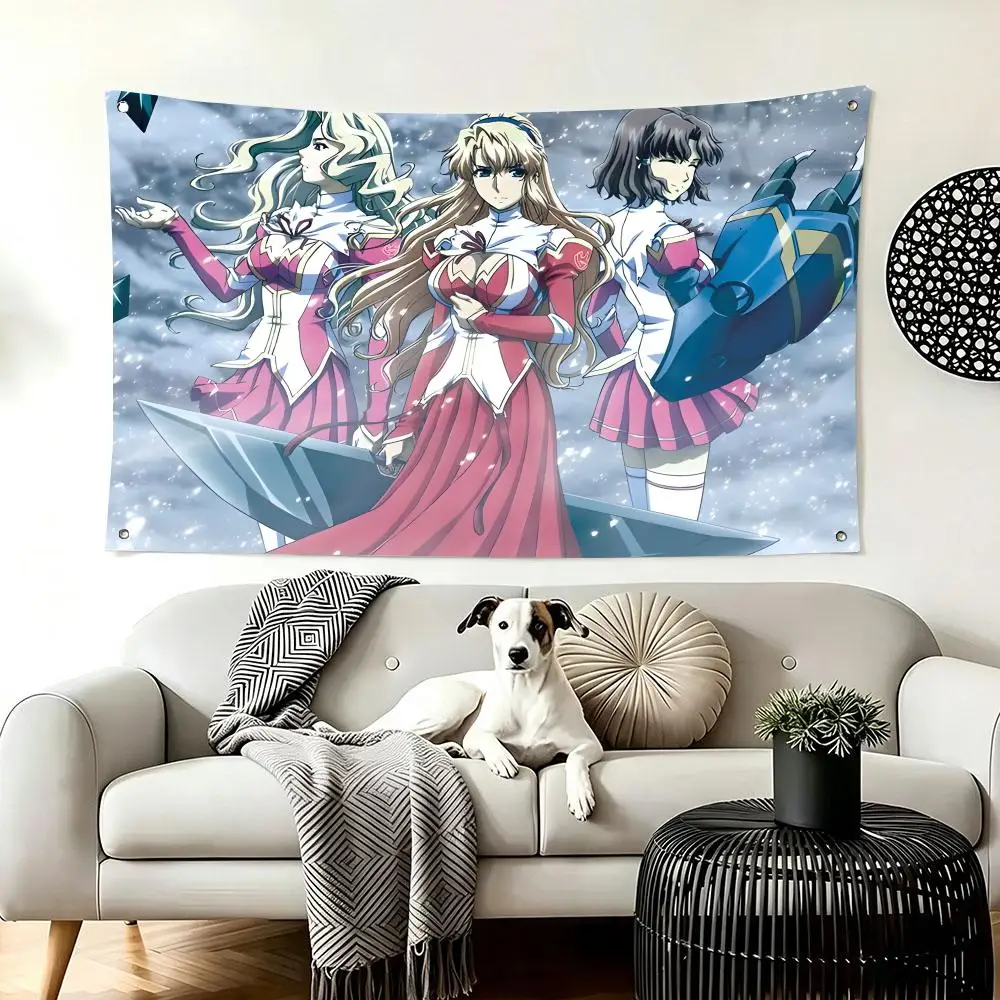 Battle Anime F-Freezing Flags  For Living Room Home Dorm Decor Wall Outdoor Camping Party Banner Gifts