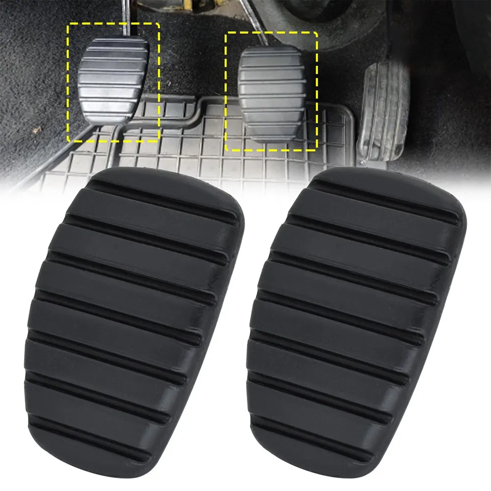 

2x Auto Clutch Brake Pedal Rubber Pad Covers for Renault Megane Laguna Clio Kangoo Scenic Espace Modus Trafic Twingo Vel Satis