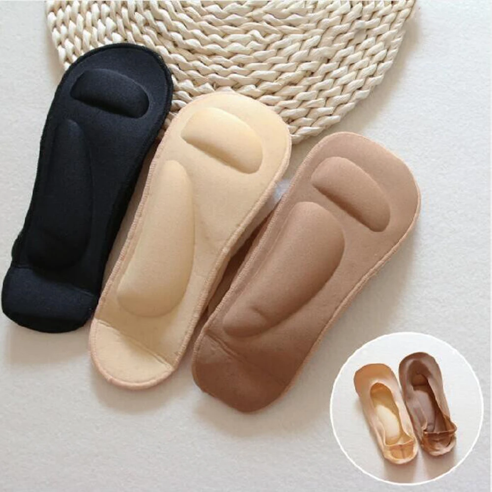 

Women Insoles 3D Stretch Breathable Deodorant Running Cushion Insoles for Invisible Sock Shoes Sole Arch Support Orthopedic Pad