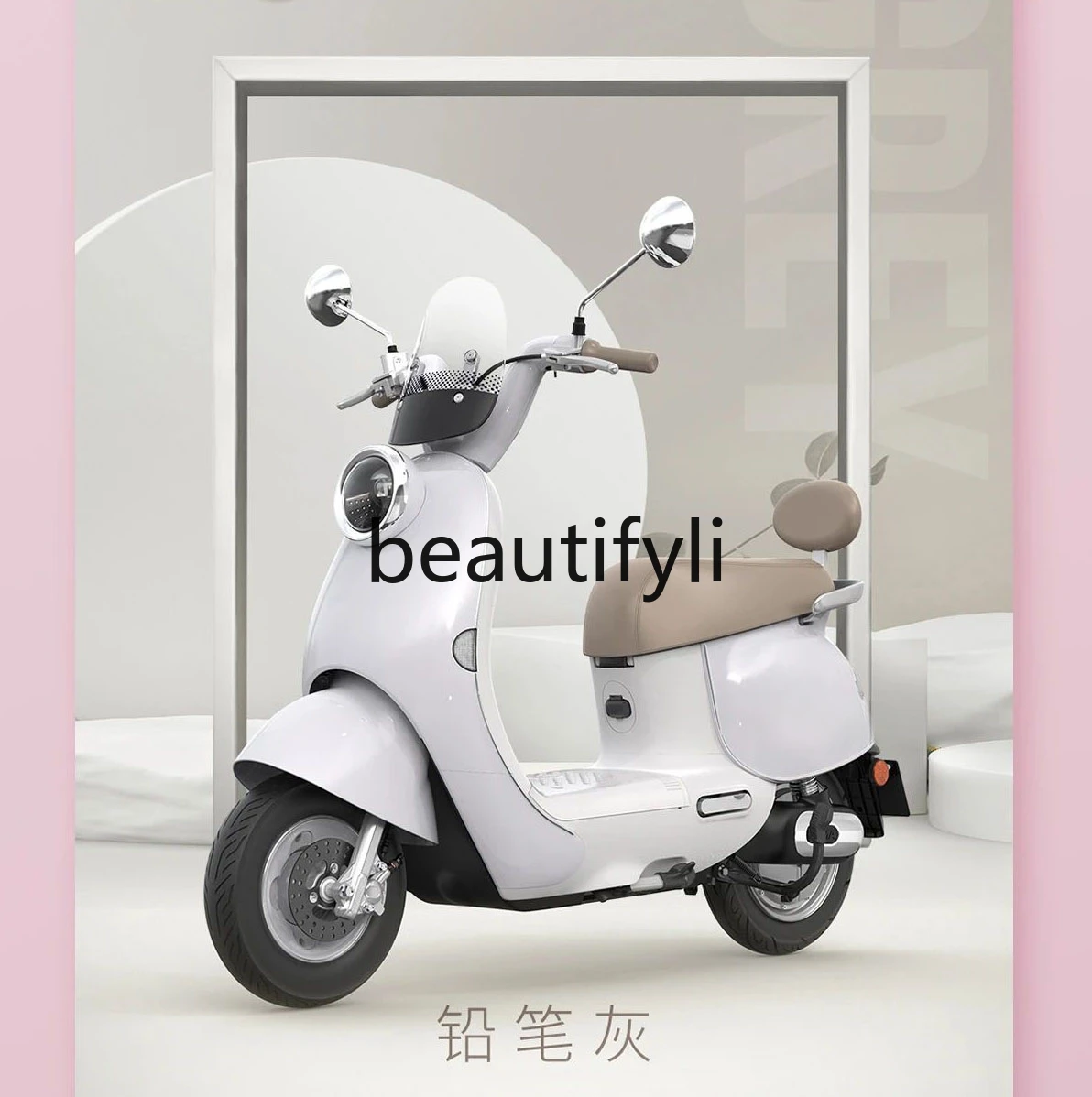 Electric car fashionable small moped cute macaron color variety of colors 72v20a