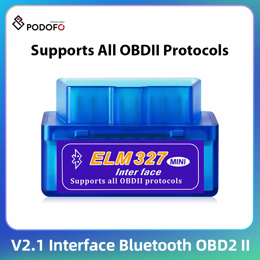 Podofo MINI ELM327 Bluetooth Scanner Mini V2.1 Interface Bluetooth OBD2 II Diagnostic Interface Scanner Diagnostic Tool OBD-II