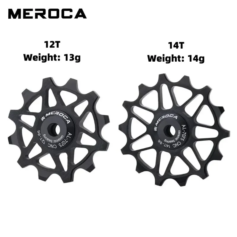 Road Bike Ceramic Pulley Rear Derailleur 12/14T Guide MTB Ceramic Bearing Jockey Wheel for Sram Shimano Mountain Bike Derailleur