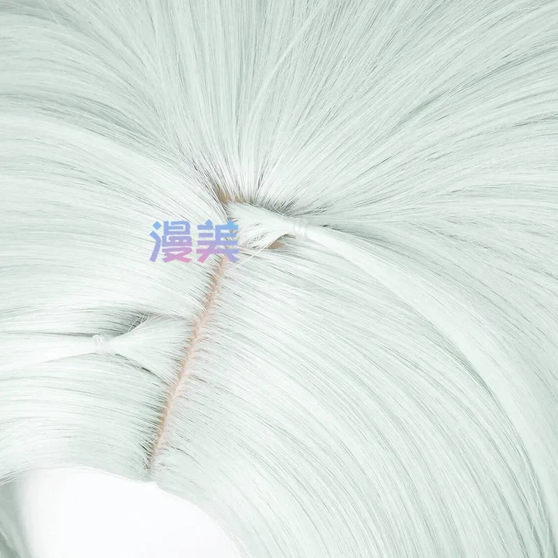 CyGame Genshin Impact Ifa شعر مستعار تأثيري أنيمو Tlalocan NATLAN Ifa خاص أزرق رمادي شعر قصير لحفلة الهالوماس الكبار النساء الرجال