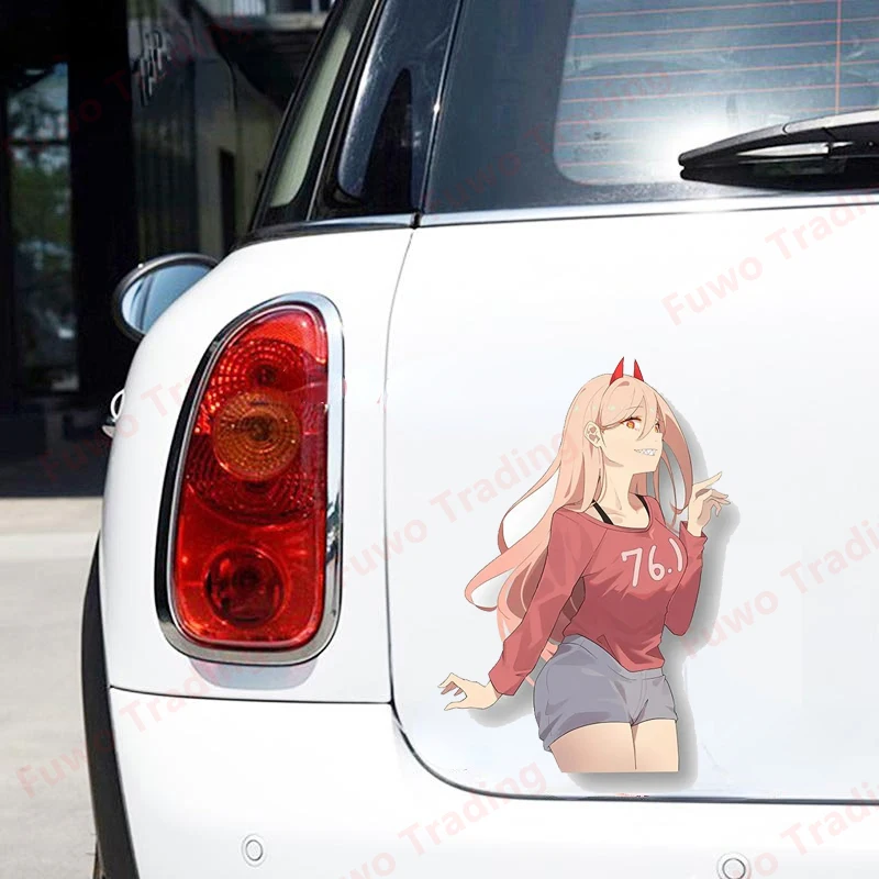 Super popular Power Sexy Cartoon Peeker Car Stickers Surfboard Motorcycle Windows Decal Anime Personality Creative Decor