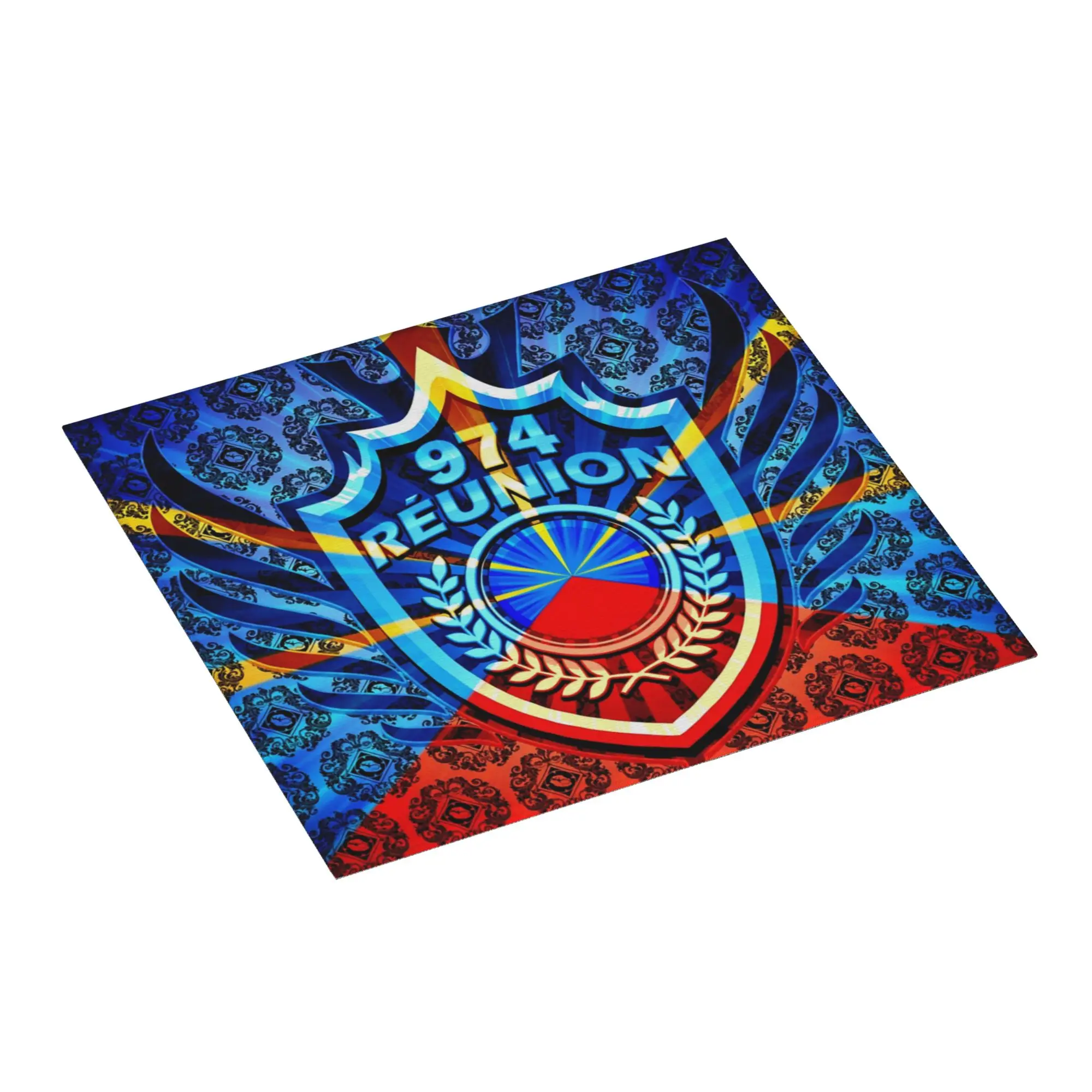 974 Reunion Non‑Slip Waterproof Absorbent Barware Tableware Oil Proof Reusable Maveli Coat Of Arms Drying Mat For Kitchen