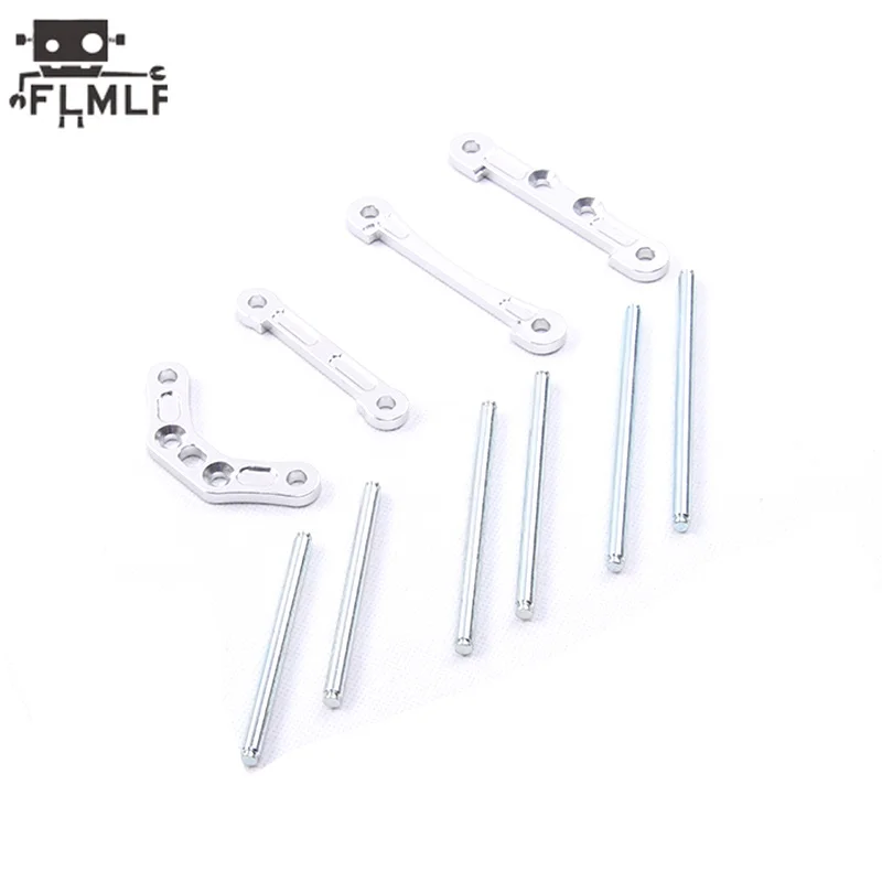 CNC Alloy Front Rear Suspension Pivot Axle Pin Positioning Pieces Set for 1/5 HPI ROVAN ROFUN KM GTB TS BAJA 5B 5T 5SC